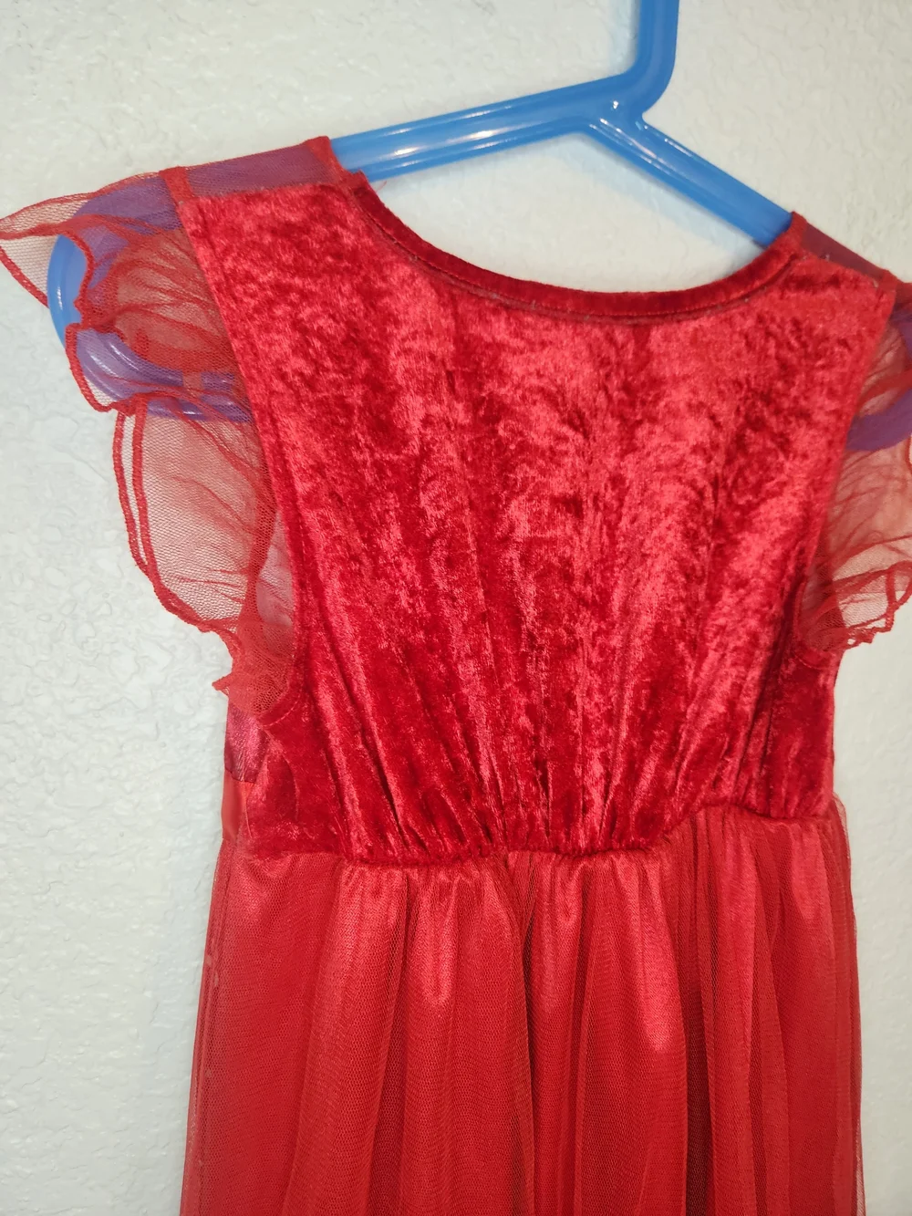 Disney Vintage Princesses Fantasy Girl's Nightgown Flame Resistant Size 6 Red